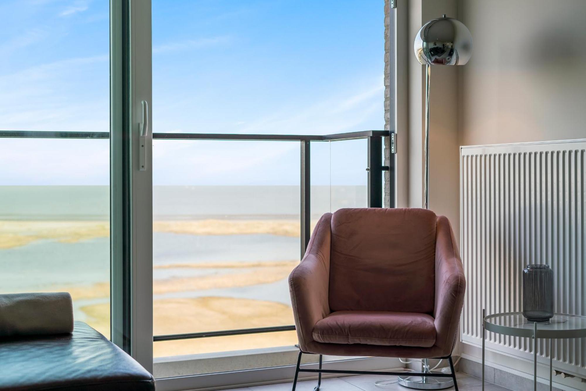 Ontspannen Aan Zee App Met Frontaal Zeezicht - 4P Knokke-Heist Exterior foto